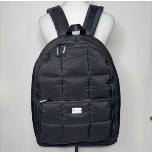 Wilo The Label Unisex Black Quilted Puffer Backpack main image 8